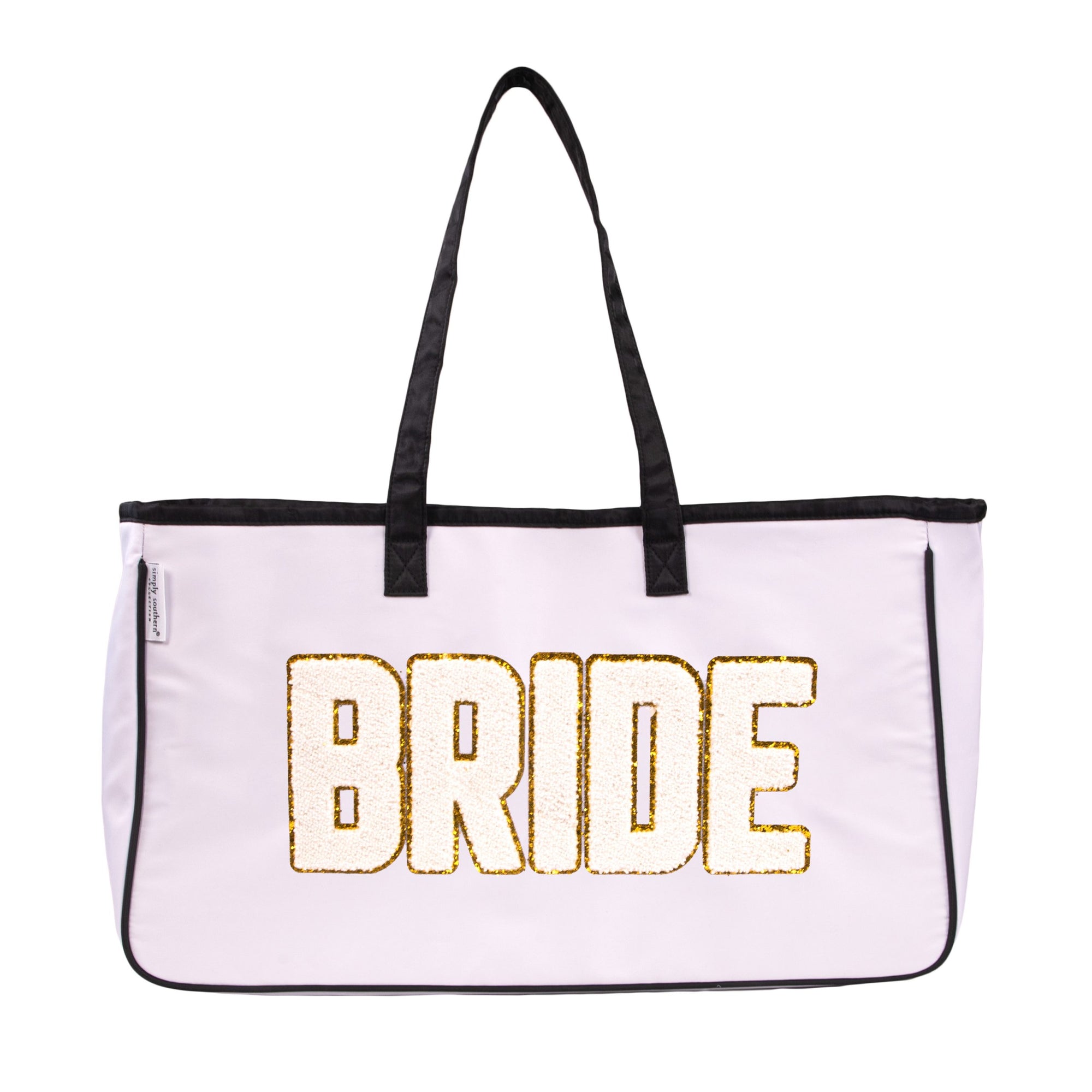 Simply Southern Sparkle Letter Tote - BRIDE