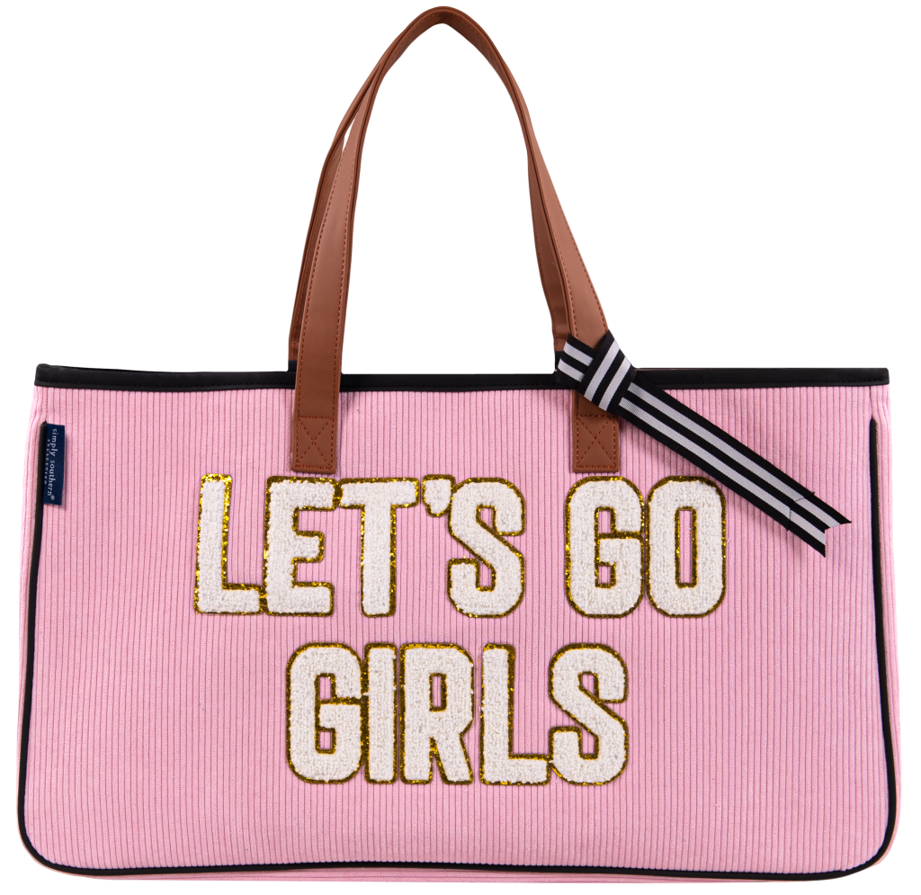 Sparkle Letter Tote - LET'S GO GIRLS
