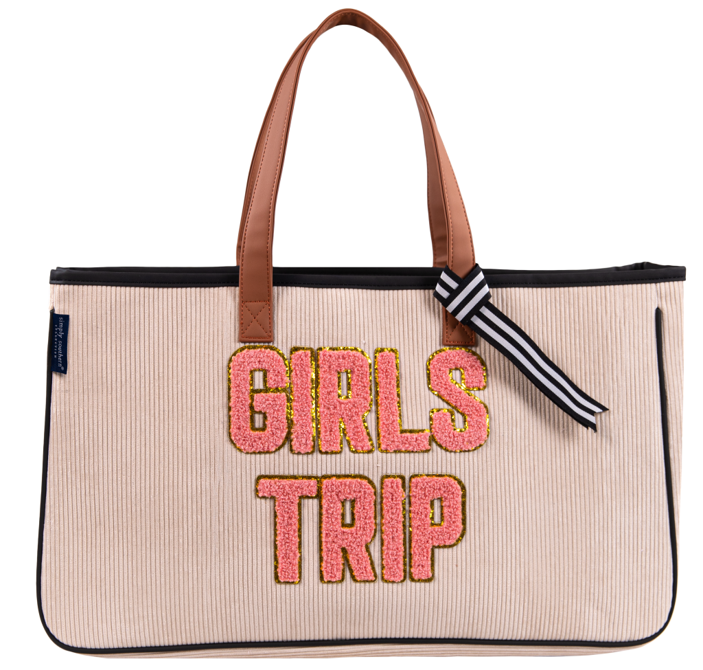 Simply Southern Sparkle Letter Tote - GIRLS TRIP