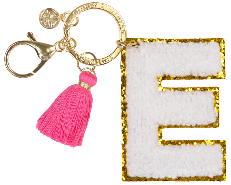Simply Southern - Sparkle Letter Initial Keychain - Monogram Market