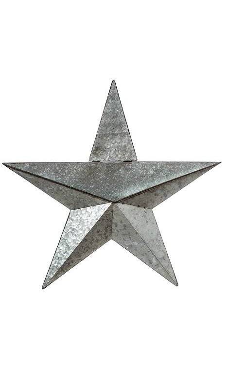 Galvanized Metal Pocket Star, Wall Decor - Monogram Market