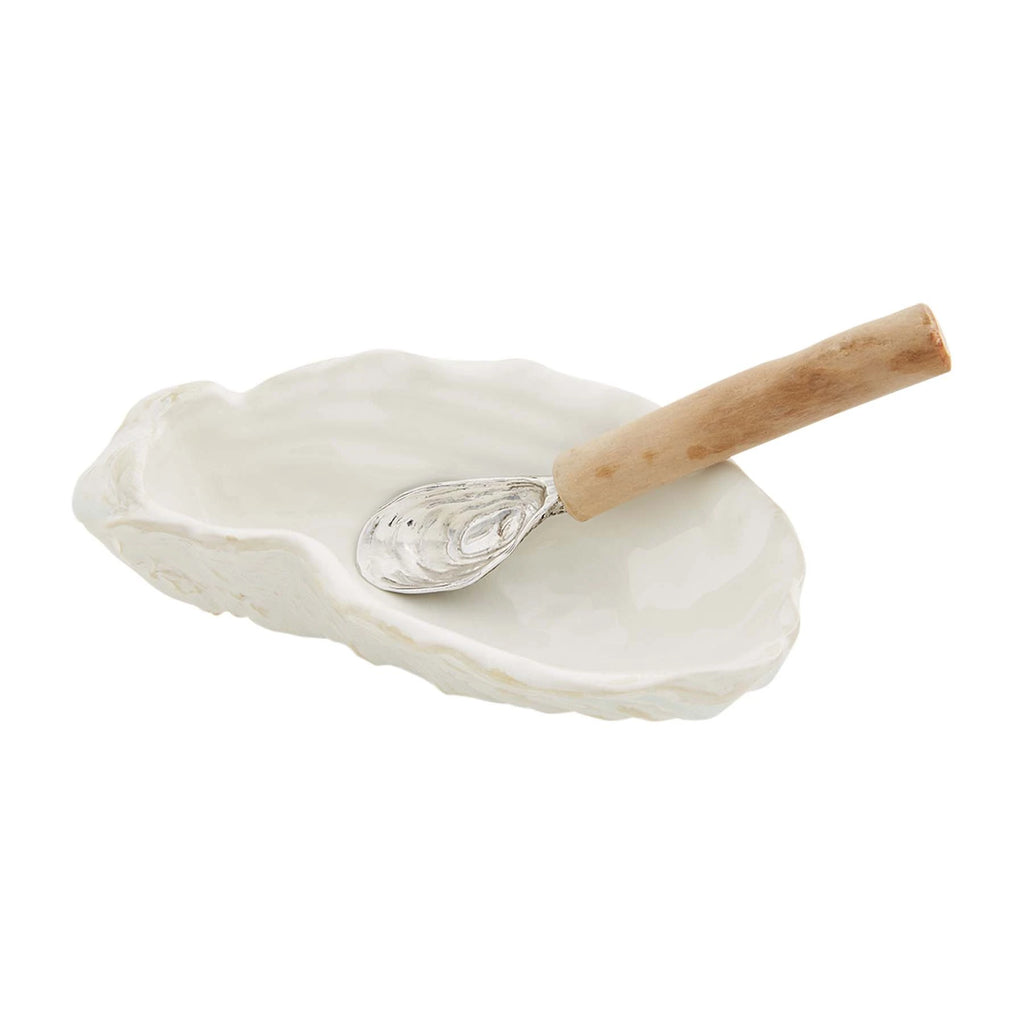 Mud Pie Oyster Shaped Dip Bowl Set