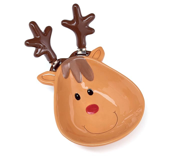Reindeer Dip Bowl with Spreaders Set