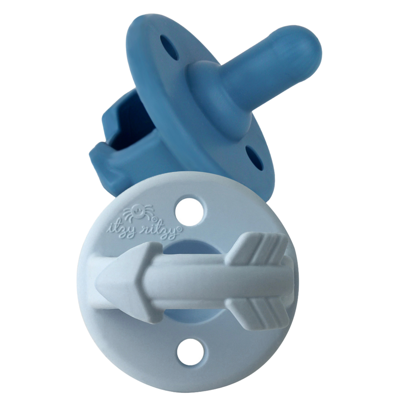 Itzy Ritzy - Blue Arrow Sweetie Soother™ Pacifier Set - Monogram Market