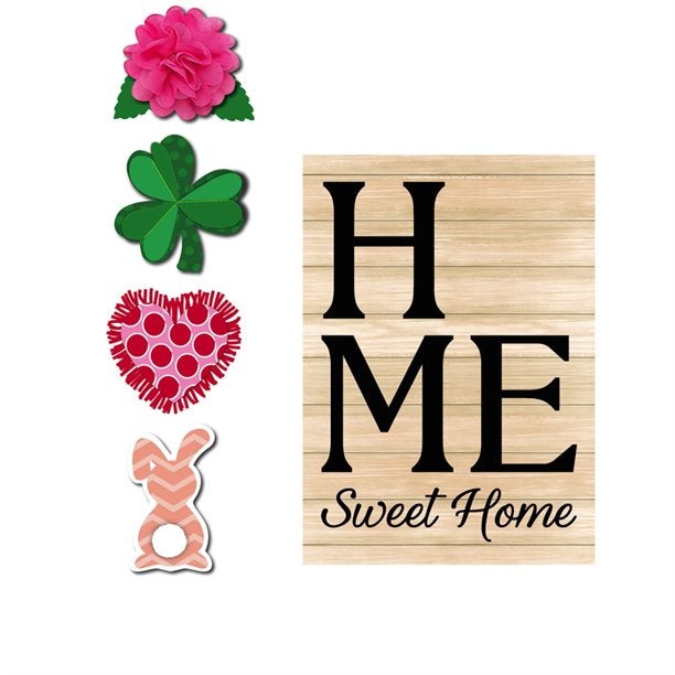 Spring Home Sweet Home - Interchangeable Garden Flag - Monogram Market