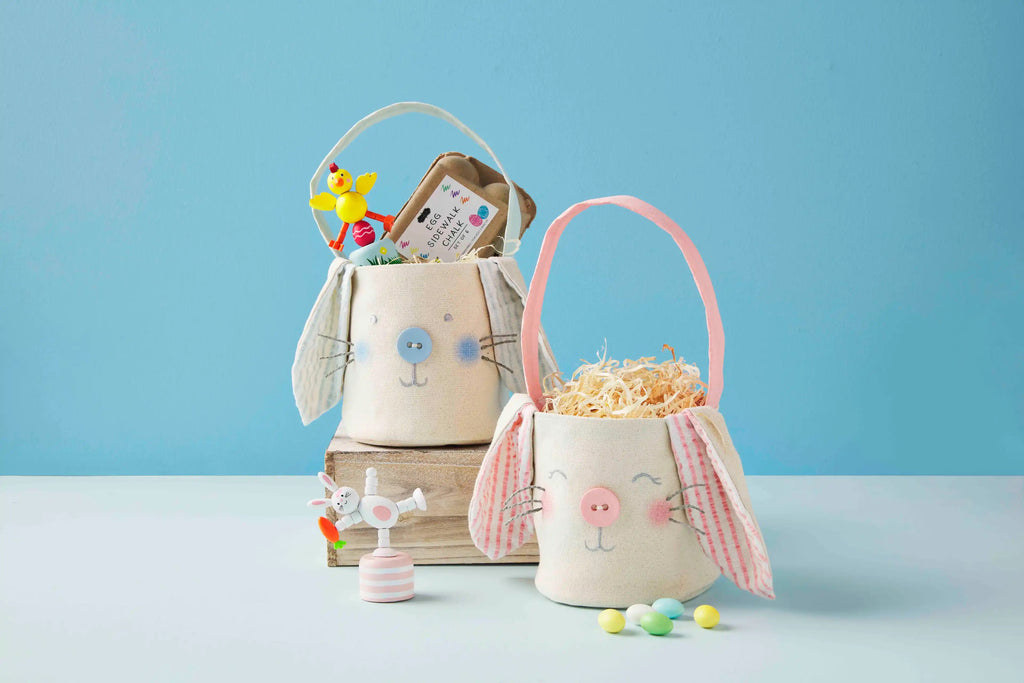 Mud Pie - Pink Bunny Easter Baskets - Monogram Market