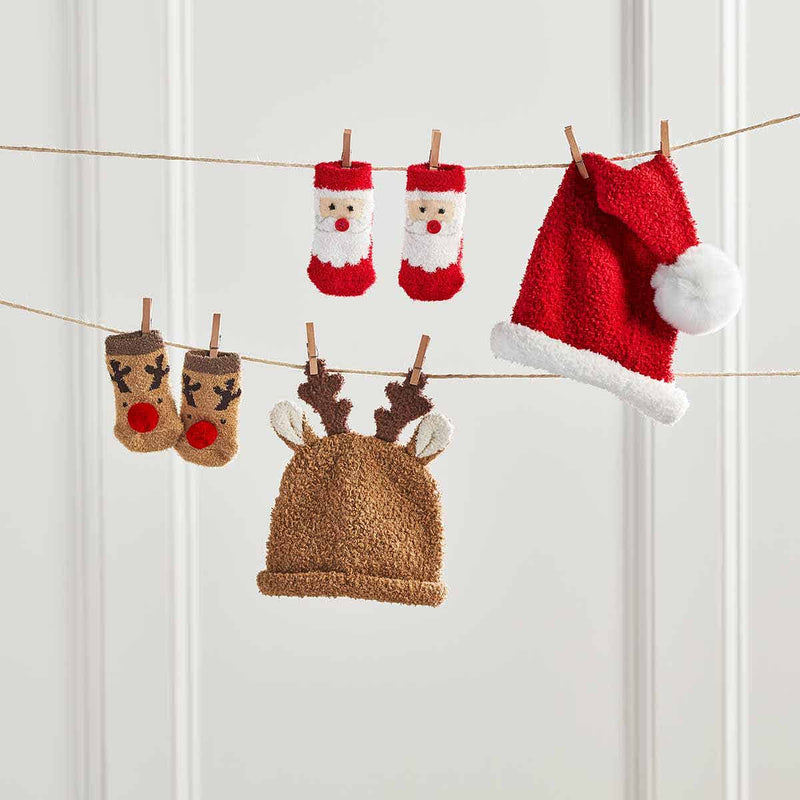 Mud Pie Baby - Christmas Hat & Sock Sets - Monogram Market