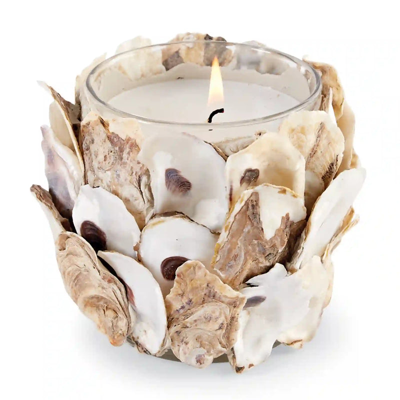 Mud Pie - Oyster Shell Candle - Monogram Market