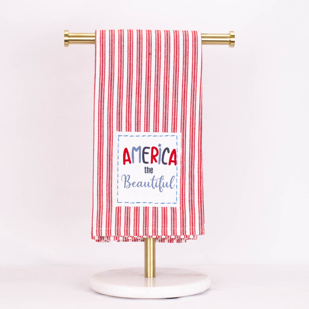 America Ticking Stripe Hand Towel