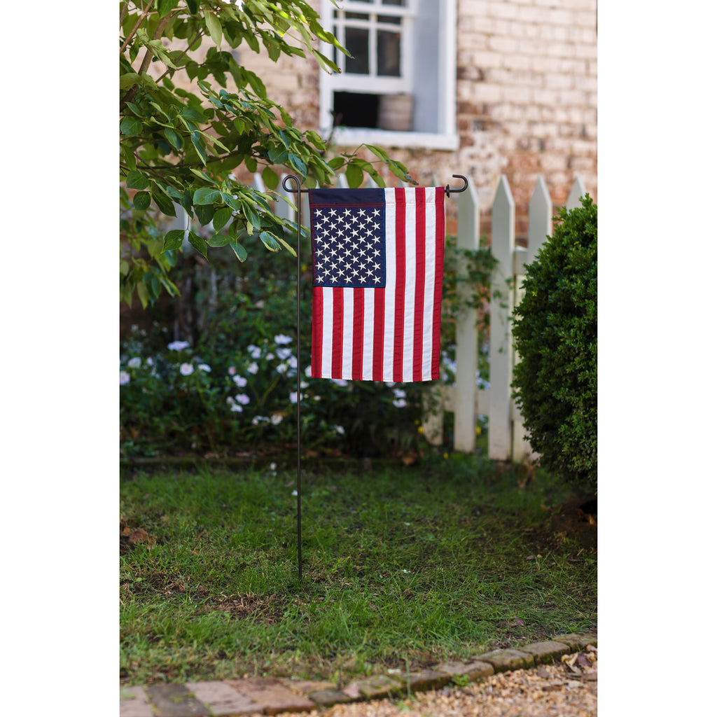 American Flag Garden Appliqué Flag - Monogram Market