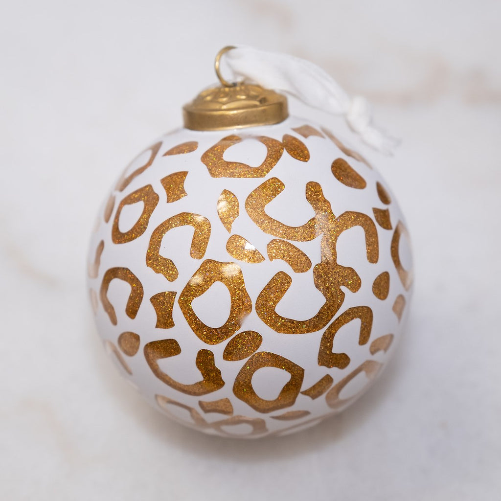 Wild About Christmas Glass Ornament, 4" - Monogram Market