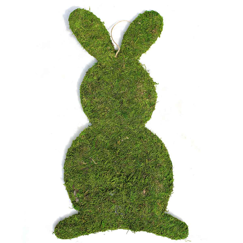 Moss Bunny Hanging Decor, 20" - Monogram Market