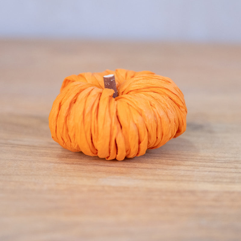 Woven Petite Pumpkin, 3" - Monogram Market
