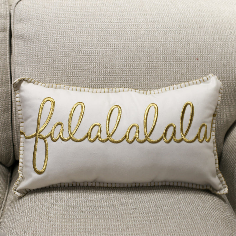 FaLaLaLaLa Embroidered Christmas Pillow - Monogram Market