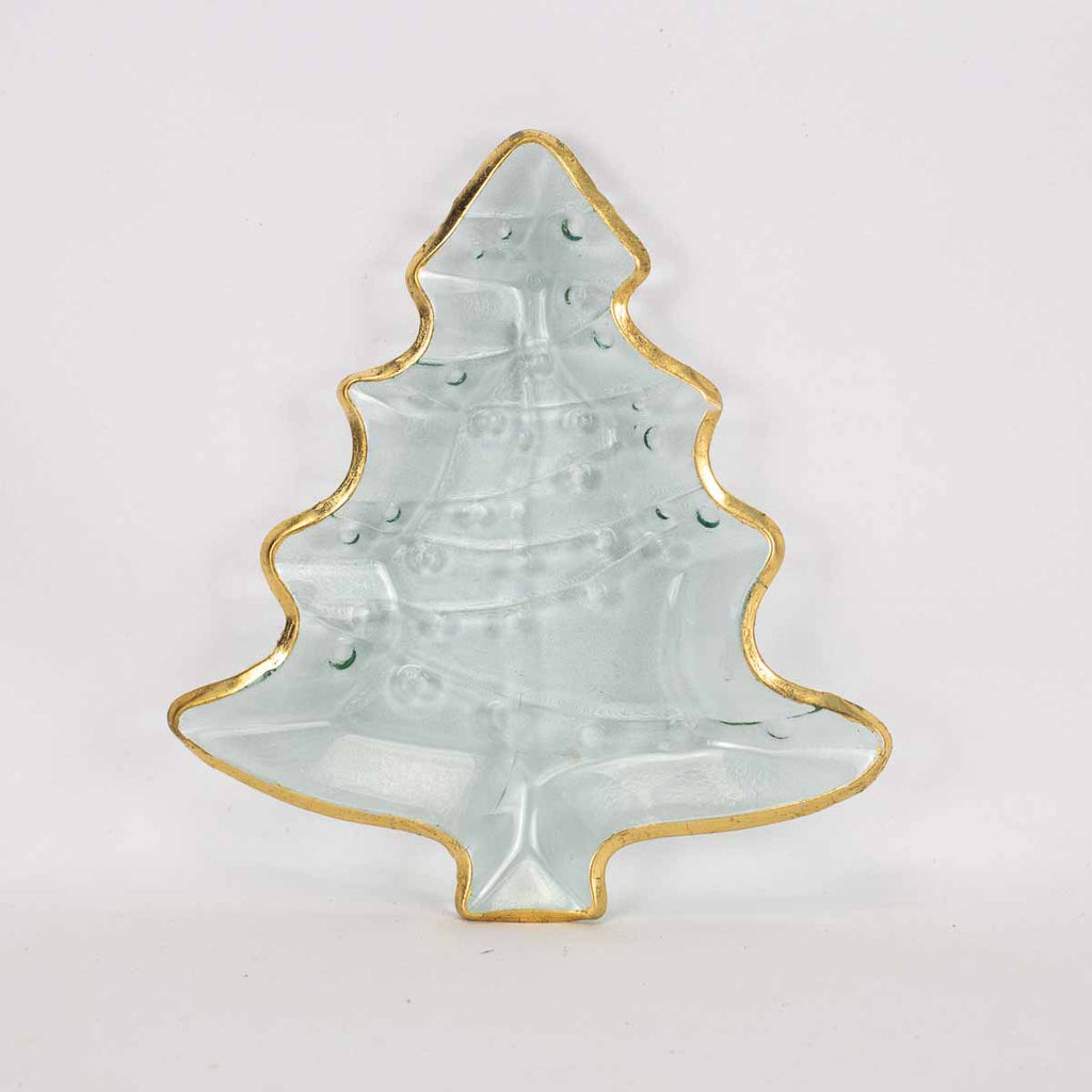 Royal Fir Glass Tree Platter - Monogram Market