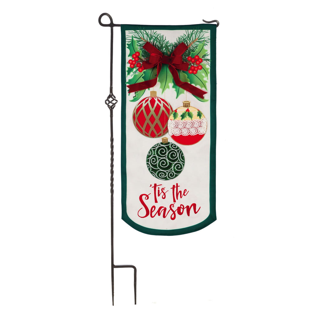 Tis the Season Everlasting Impressions Garden Flag - Monogram Market