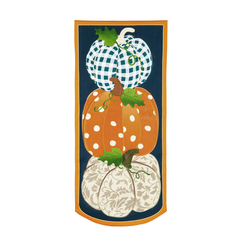 Pattern Pumpkins Everlasting Impressions Garden Flag - Monogram Market