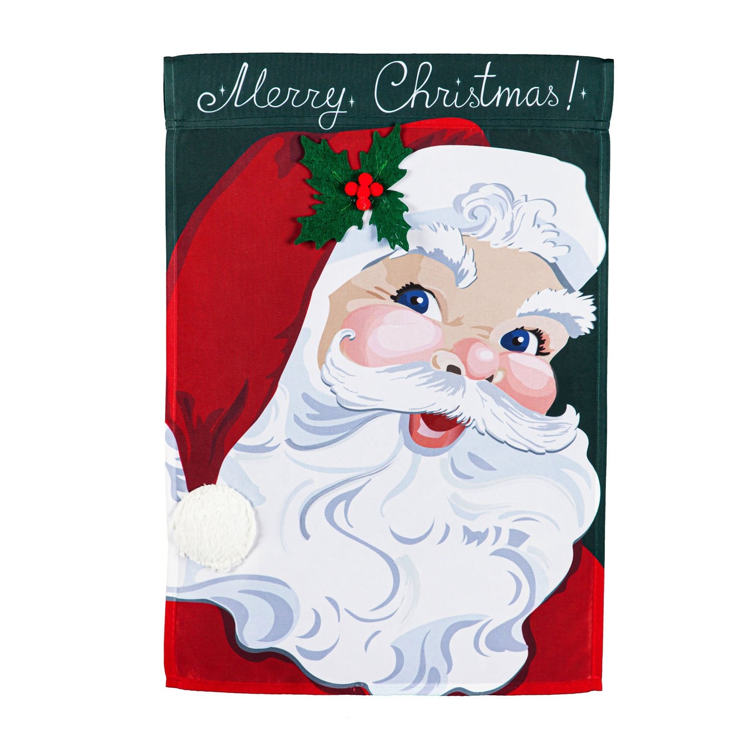 Monogram Market Santa Garden Flag - Thumbnail 2