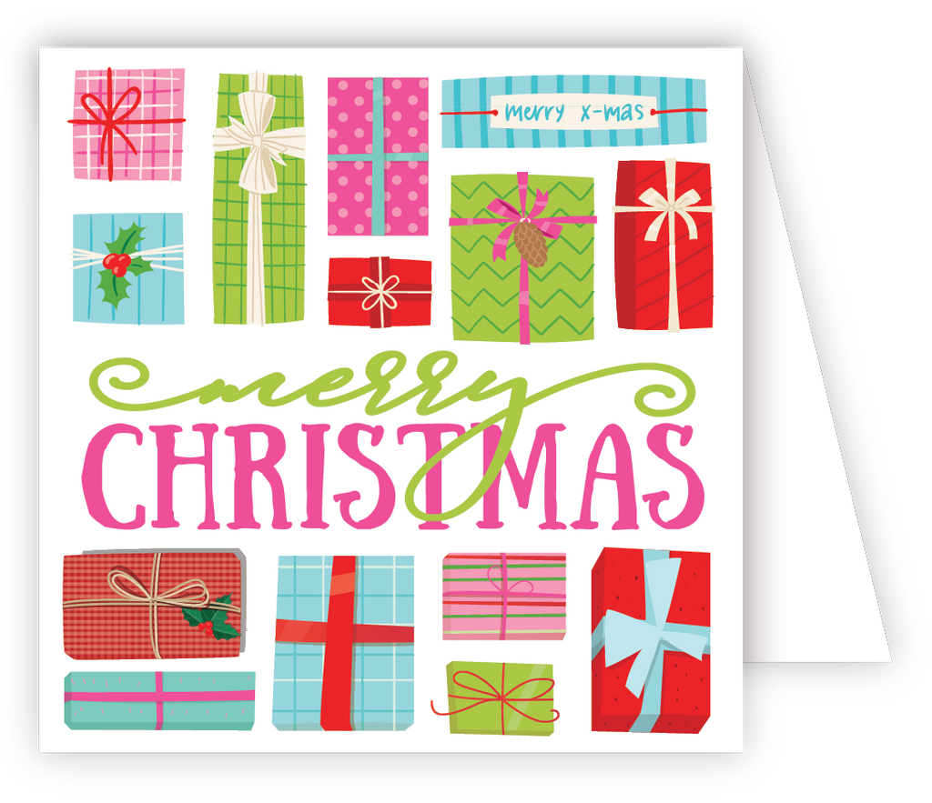 RosanneBeck Collections - Merry Christmas Gifts Enclosure Card - Monogram Market