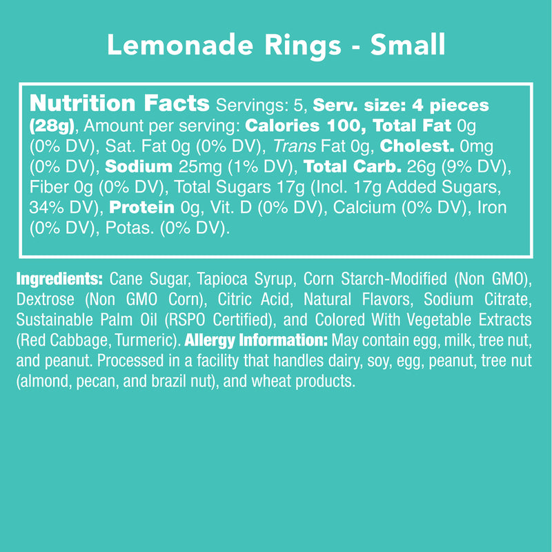 Candy Club - Lemonade Rings Gummy Candy - Monogram Market