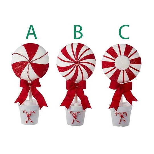 Peppermint Topiary Christmas Figures - Thumbnail 3