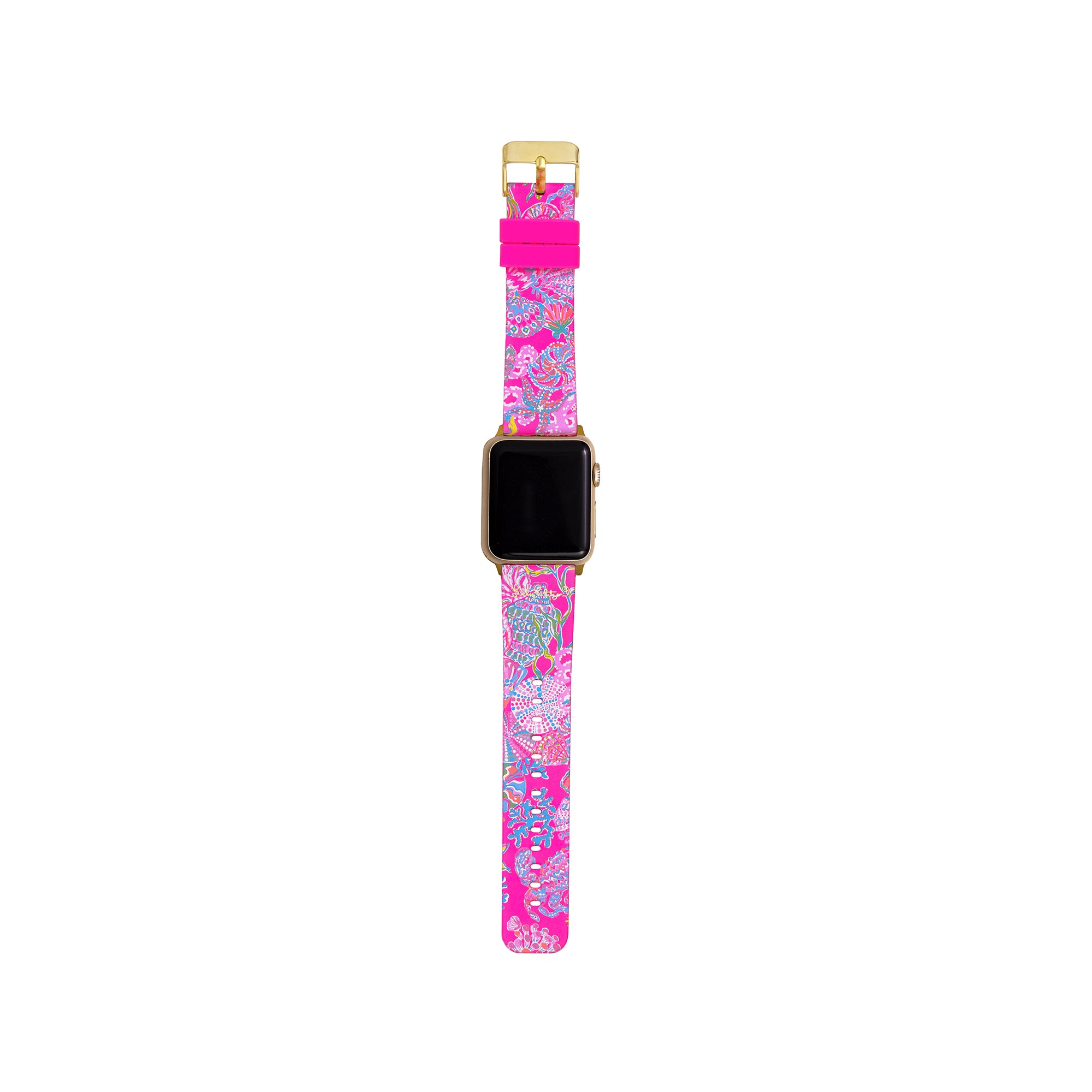 Lilly Pulitzer Silicone Apple Watch Band, Shell Me Something Good
