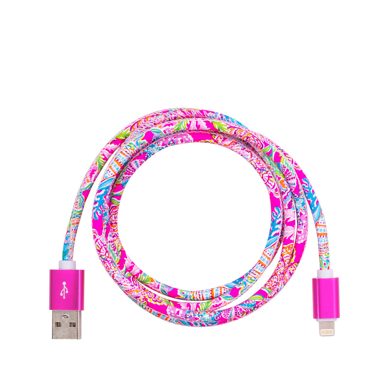 Lilly Pulitzer Charging Cord, Shell Me Something Good | Monogram Market