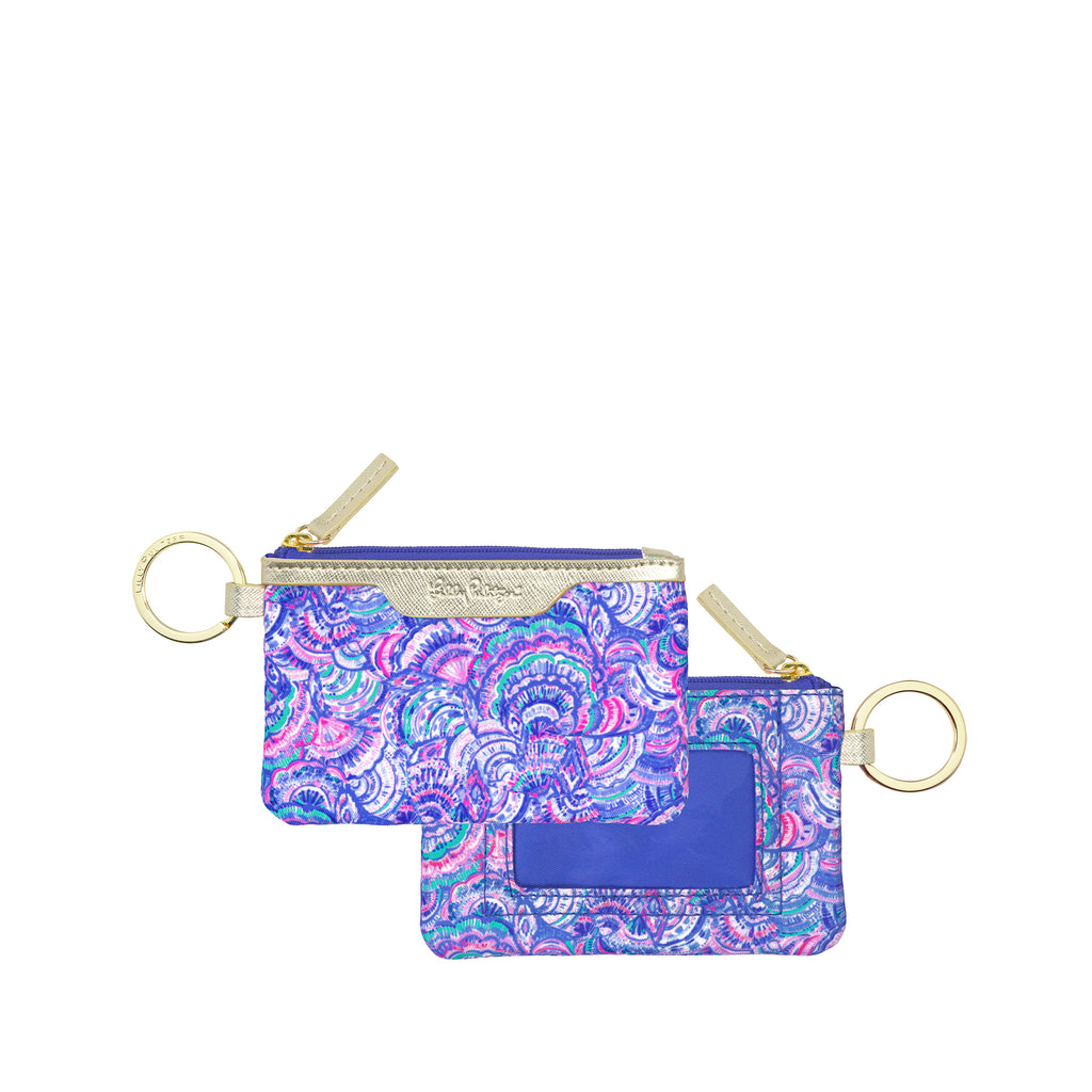 Lilly Pulitzer ID Case, Happy As A Clam - Monogram Market