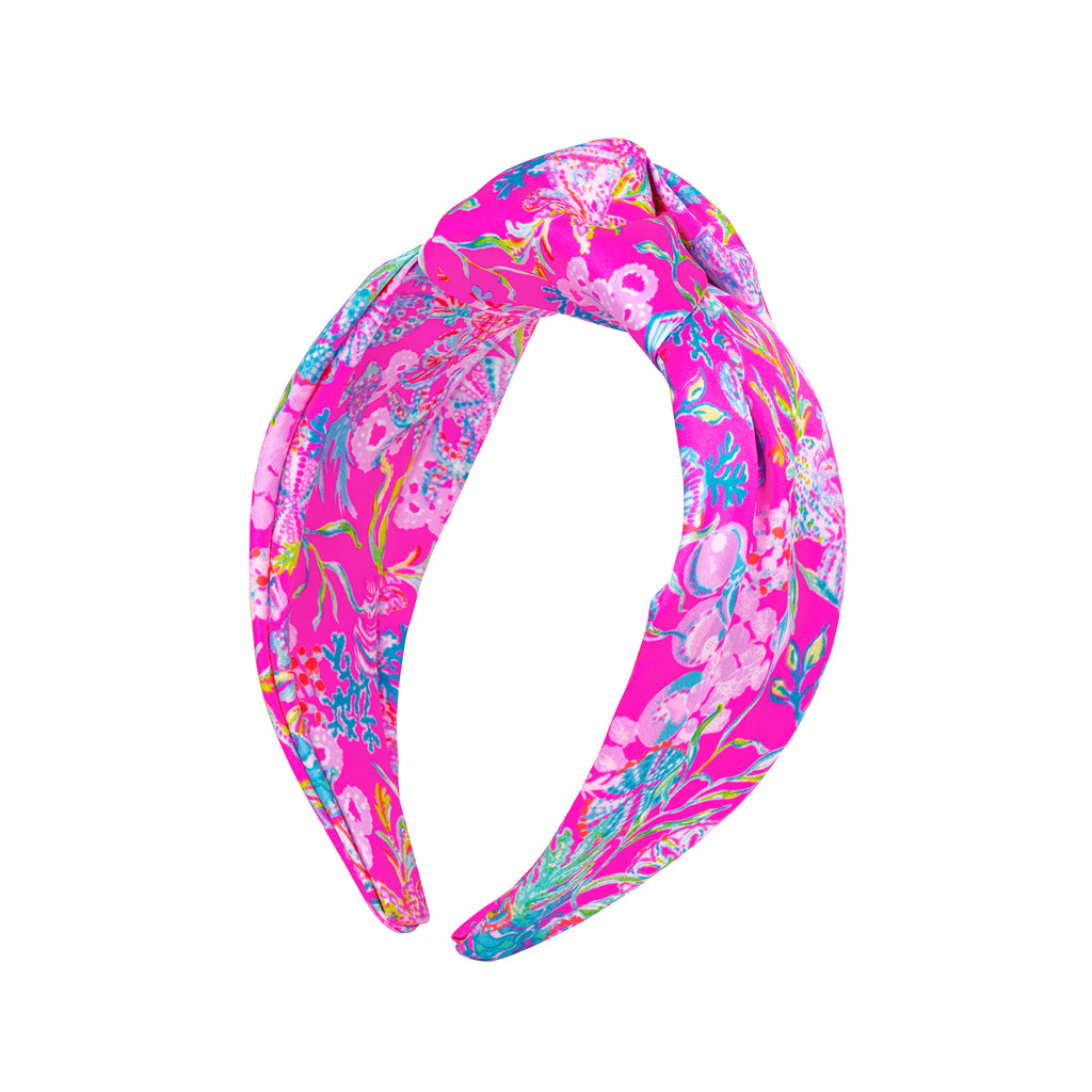 Lilly Pulitzer Wide Knotted Headband, Shell Me Something Good - Monogram Market