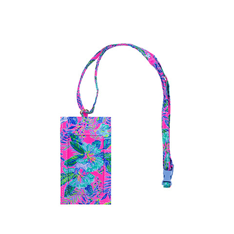 Lilly Pulitzer ID Lanyard, Lil Earned Stripes - Monogram Market