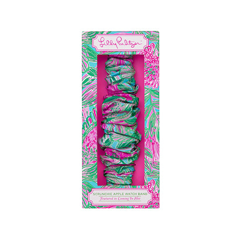 Lilly Pulitizer Scrunchie Apple Watch Band, Coming in Hot - Monogram Market