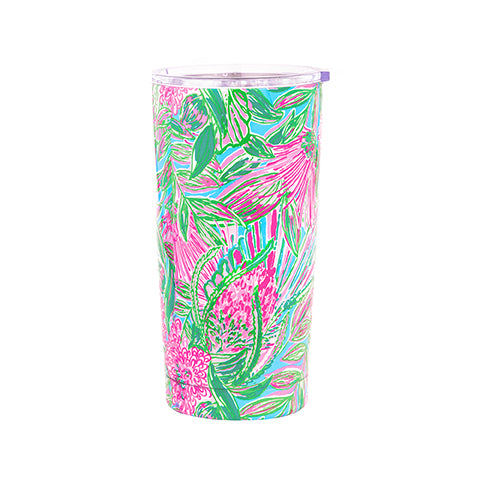 Lilly Pulitzer Stainless Steel Thermal Mug, Coming in Hot - Monogram Market