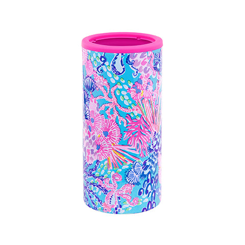 Lilly Pulitzer Stainless Steel Skinny Can Holder - Thumbnail 2