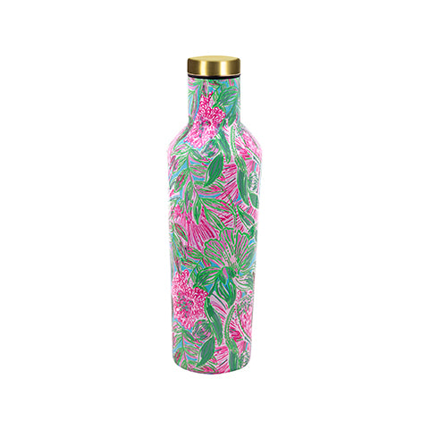 Lilly Pulitzer Stainless Steel Water Bottle, Coming in Hot - Monogram Market