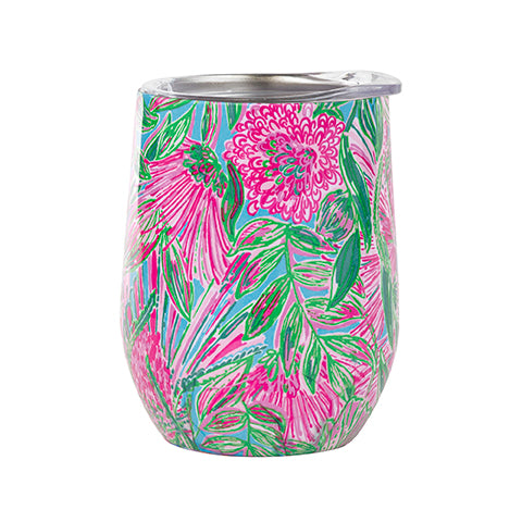 Lilly Pulitzer Stainless Steel Wine Tumbler, Coming in Hot - Monogram Market