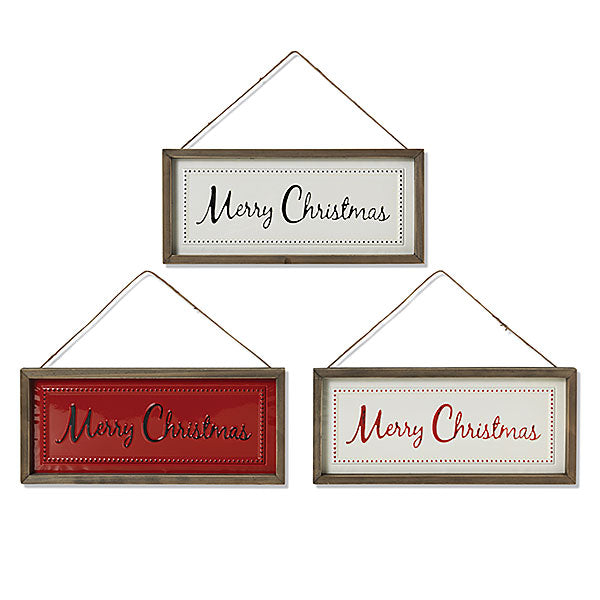 Merry Christmas Hanging Wall Signs, 16" - Monogram Market