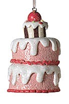 Holiday Cake Christmas Ornament, 3.5" - Monogram Market