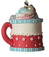 Ice Cream Sundae in a Mug Christmas Ornament, 3" - Monogram Market