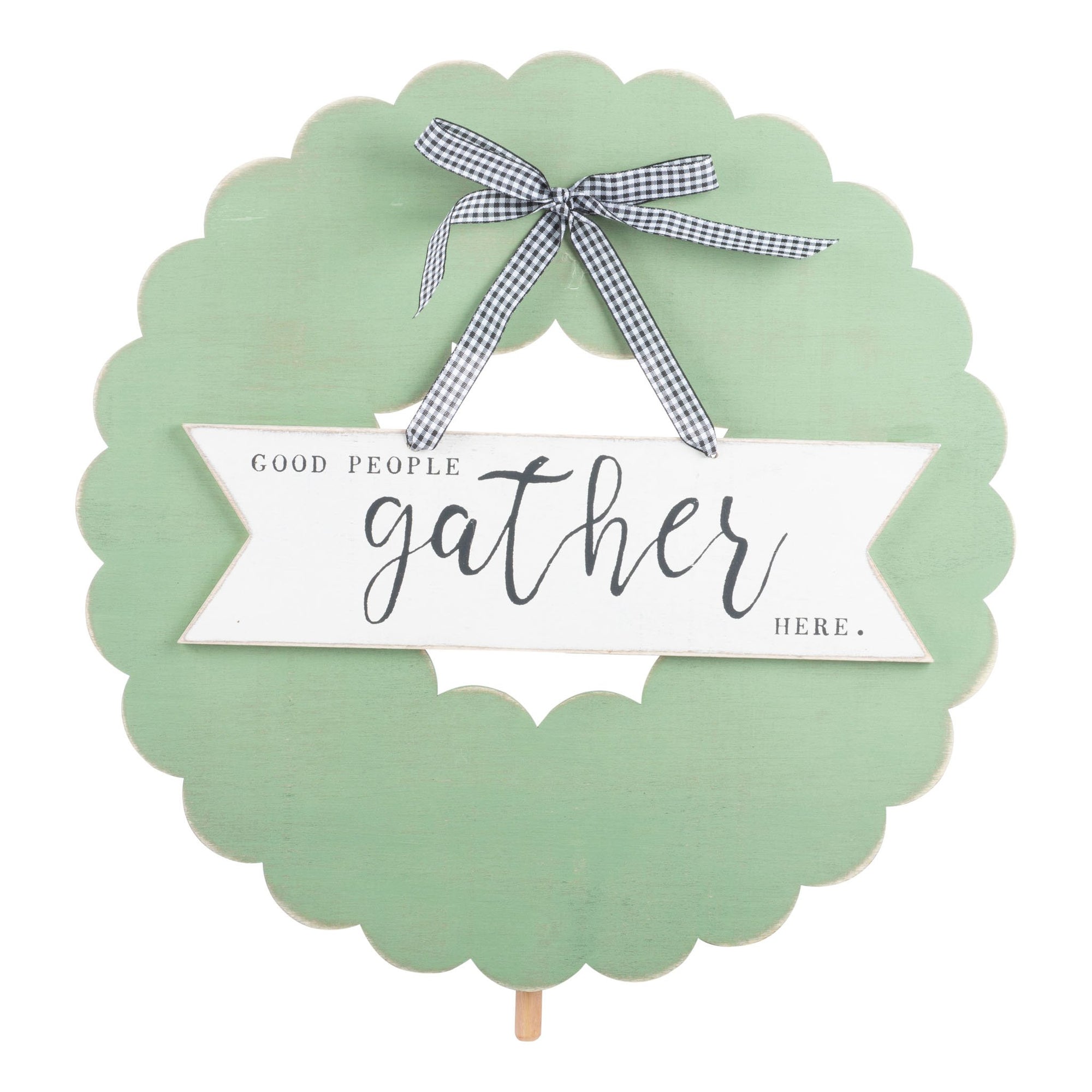 Monogram Market Wreath Topper