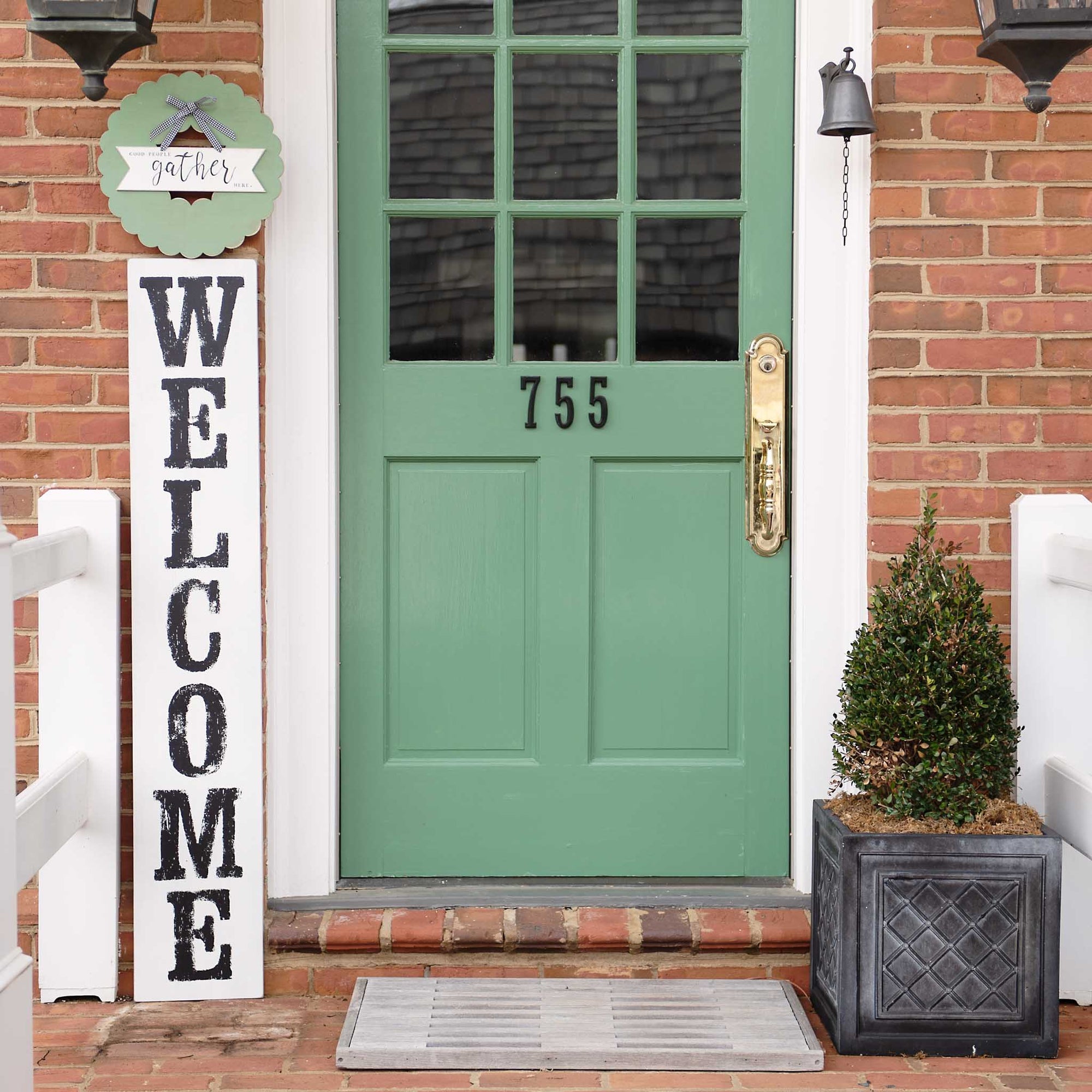 Monogram Market Wreath Topper - Thumbnail 3
