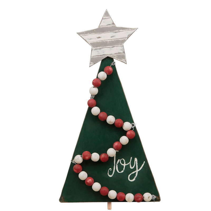 Joy Christmas Tree Wood Topper - Monogram Market