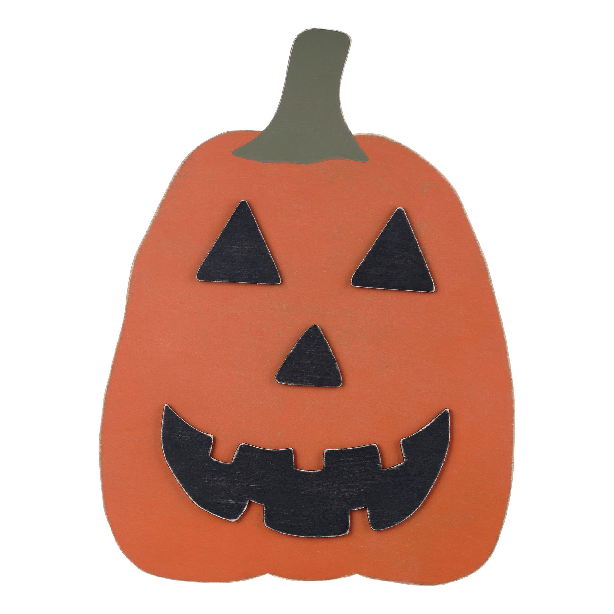 Monogram Market Jack-O-Lantern Wood Topper