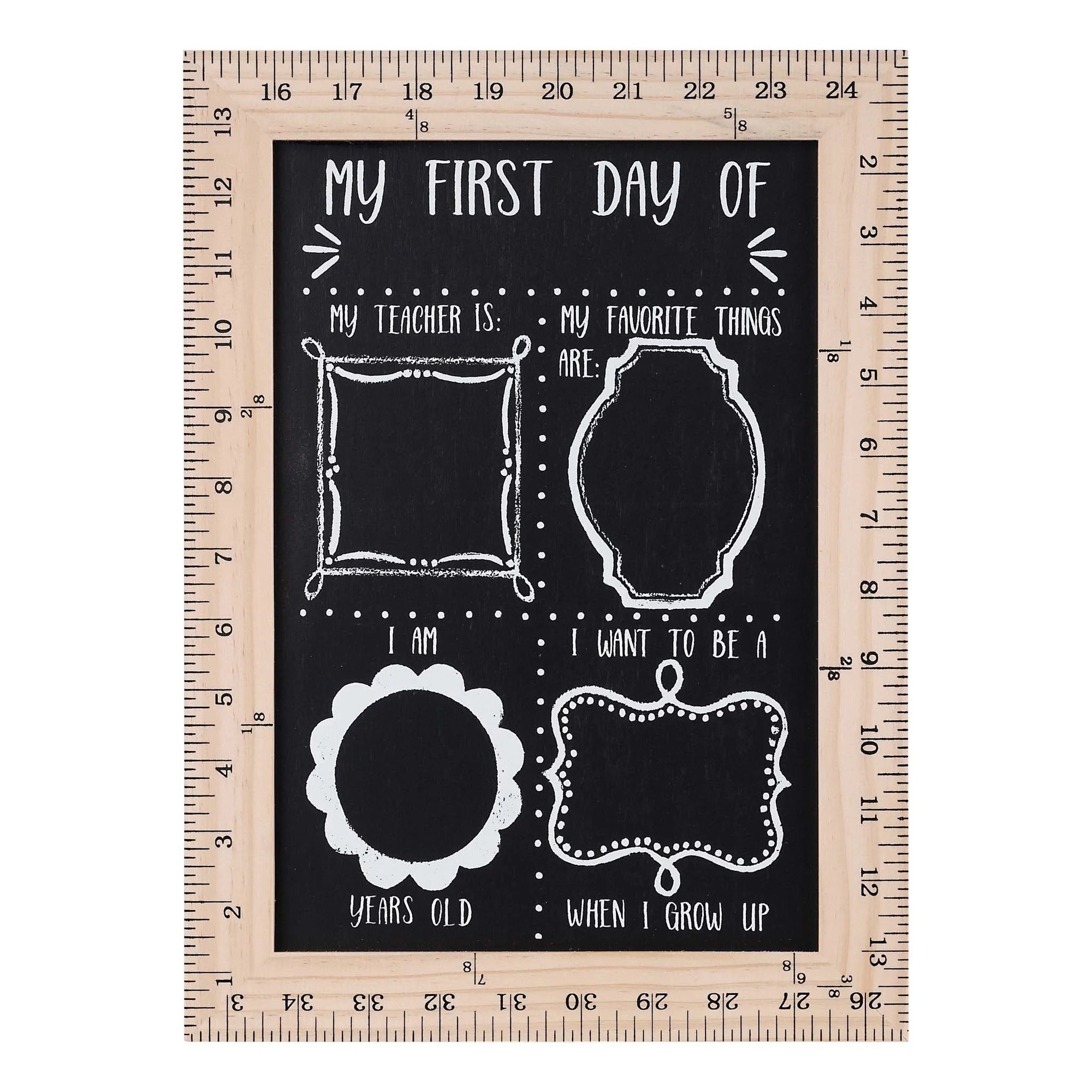 Monogram Market School Days Wood Topper