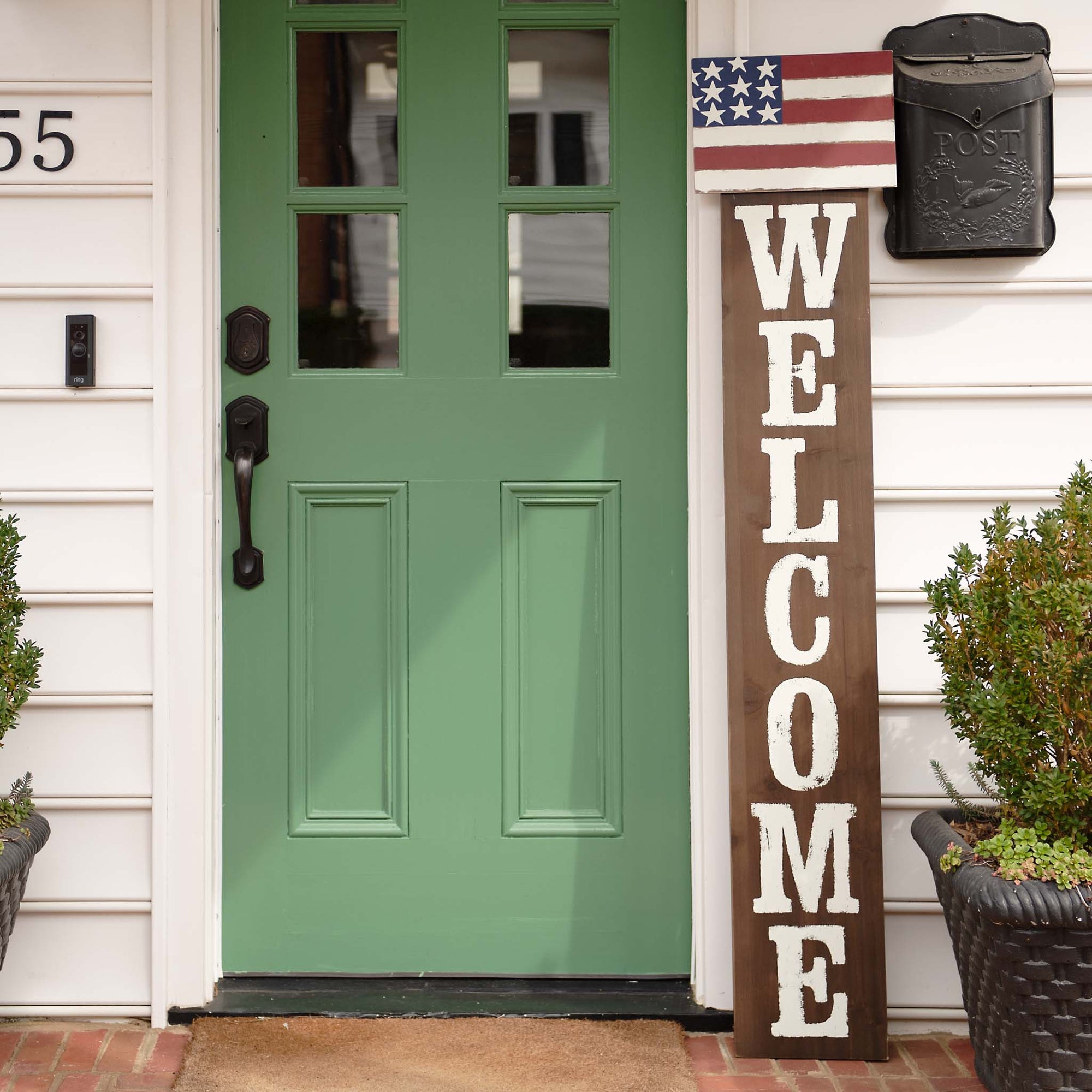 American Flag Wood Topper - Thumbnail 2