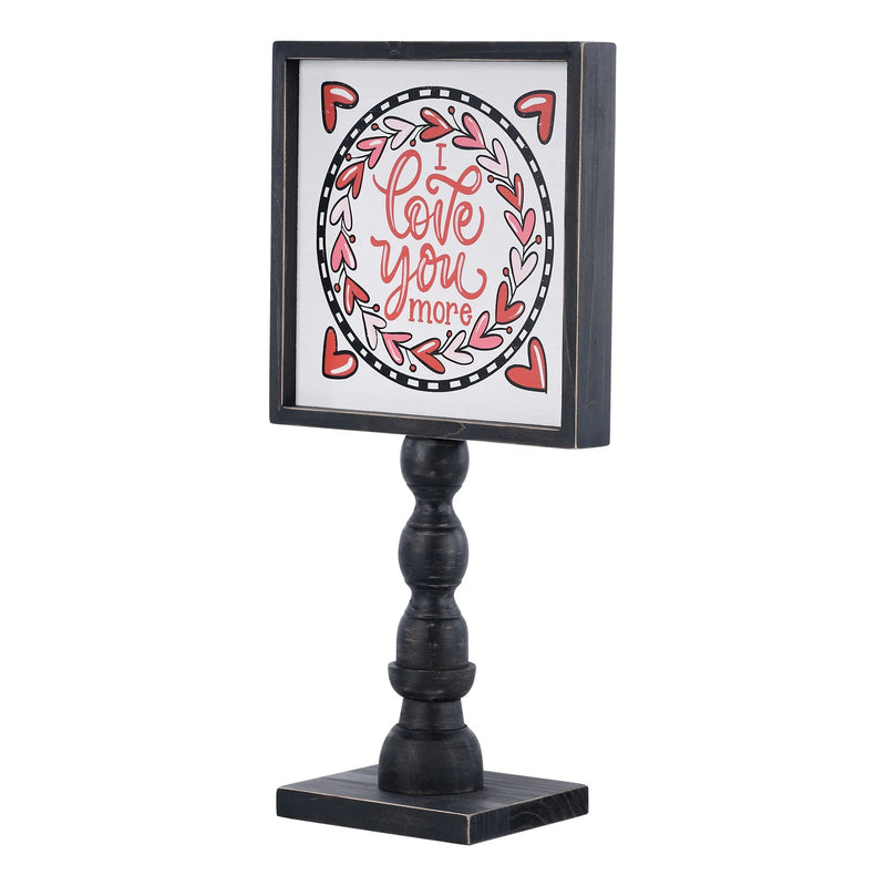 Love You More Heart Wreath Stand - Monogram Market