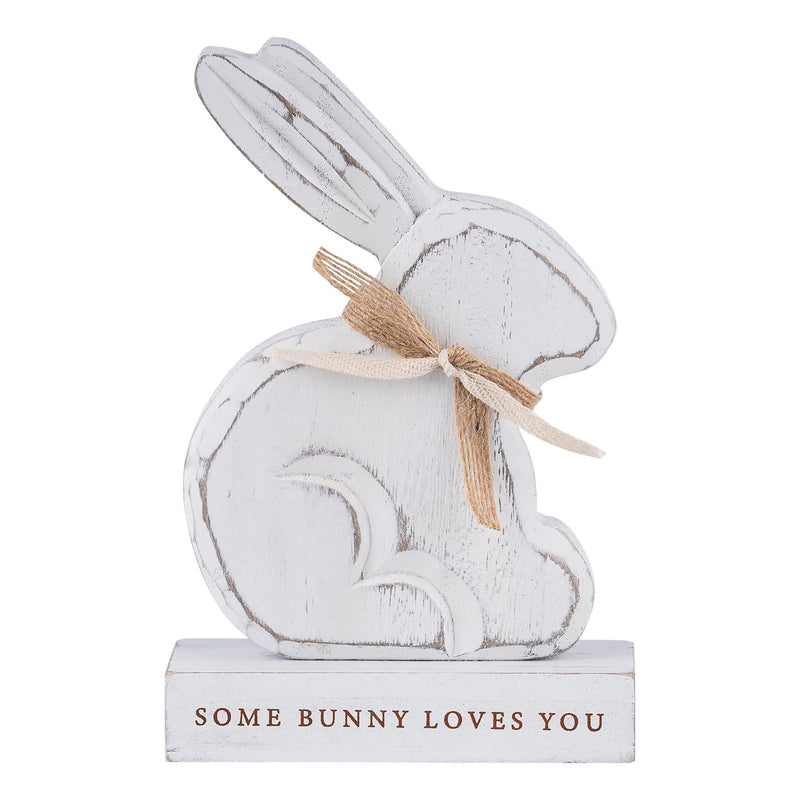 Some Bunny Loves You Wooden Bunny - Monogram Market