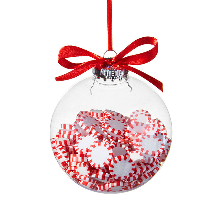 Peppermint Filled Ball Ornament - Thumbnail 2