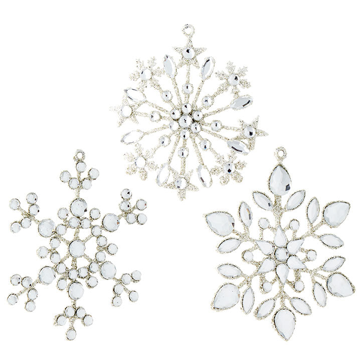 Raz Imports Jeweled Snowflake Ornament