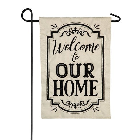 Welcome to our Home - Garden Flag - Monogram Market