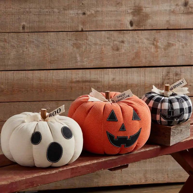 Mud Pie - Halloween Jack-o-Lantern Pumpkin Sitters - Monogram Market